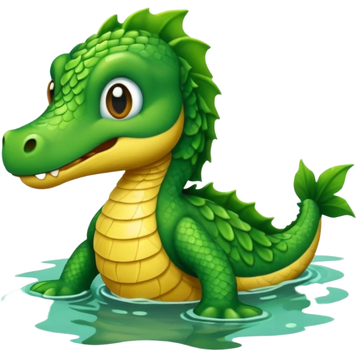 medieval animal in the lake emoji