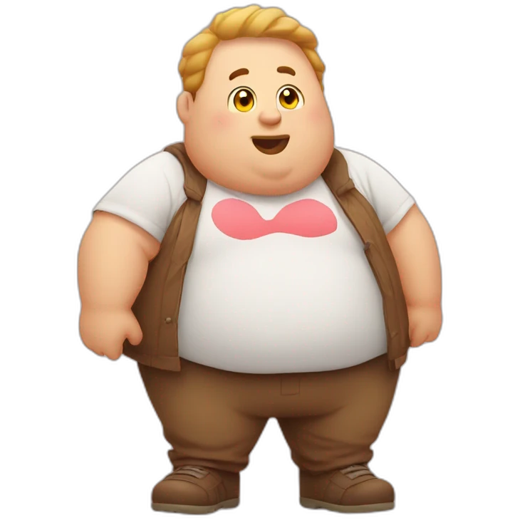 Chubby guy send heart emoji