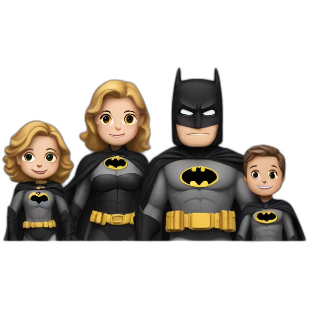 Batman family with all batsuit emoji