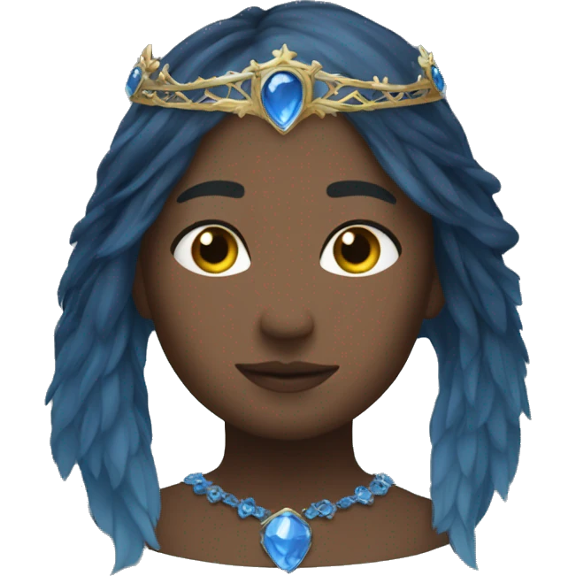 rowena Raven's blue diadem emoji