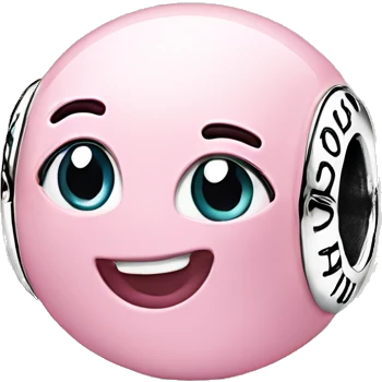 Pandora charm pink  emoji