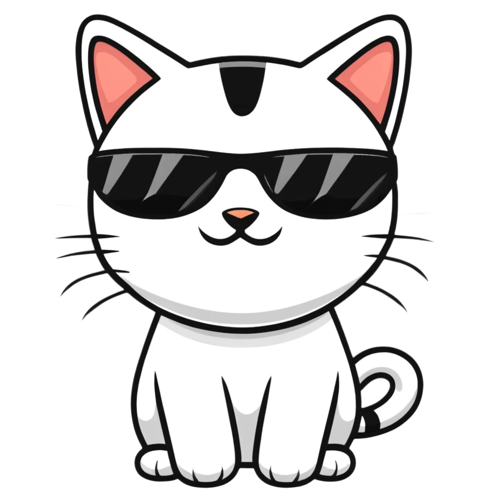 cat wearing sunglasses emoji