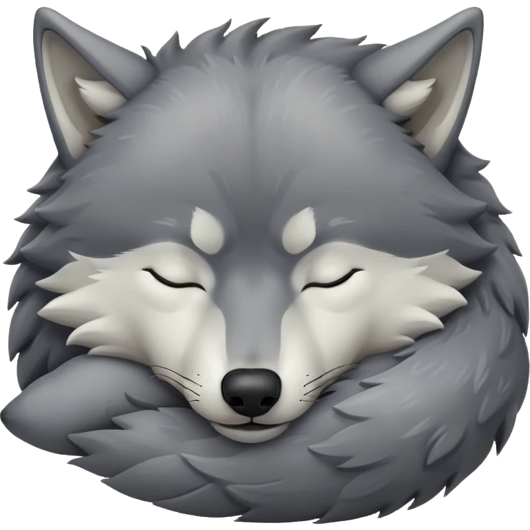 睡覺狼 emoji
