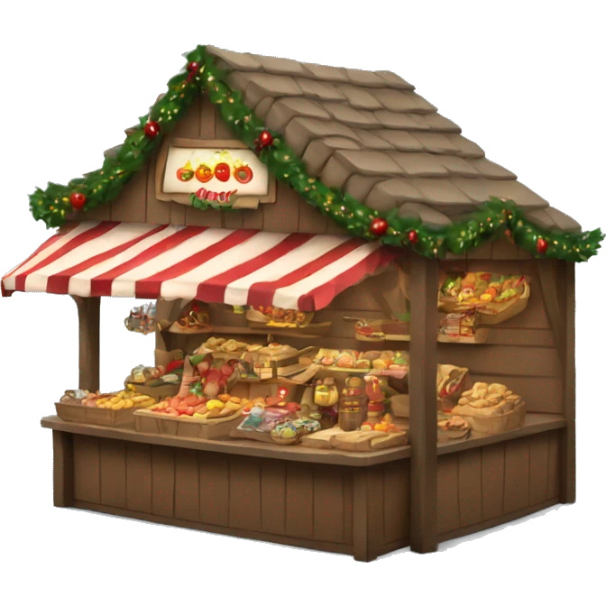 christmas market booth  emoji