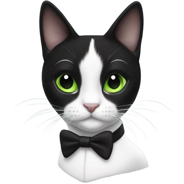 Tuxedo cat emoji