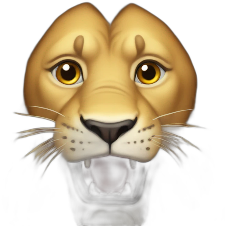 dumb lion emoji