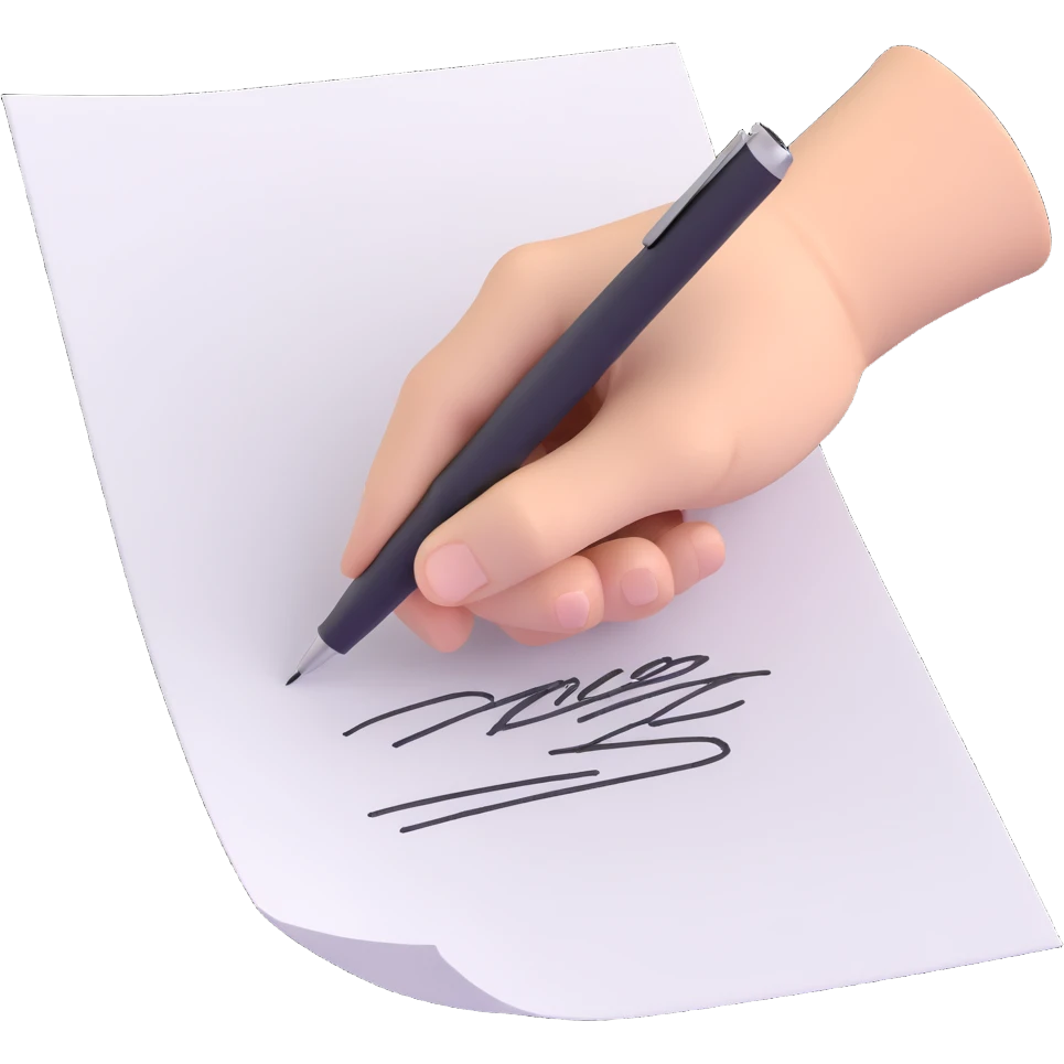 A hand holding a pen, aggressively scribbling on a piece of paper. The pen is clearly visible. The paper is filled with random black scribbles, so dense that most of it looks nearly black emoji