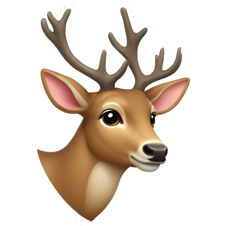 deer with a bow emoji