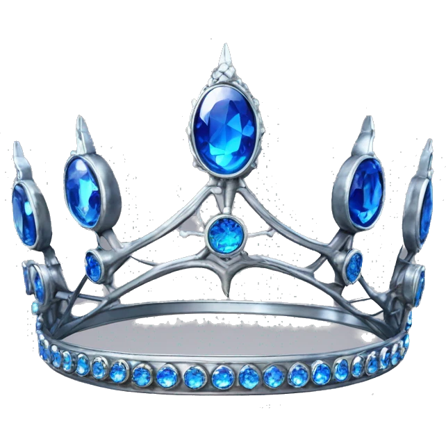 The Ravenclaw Diadem is a tiara-like object with, made of gleaming silver and set with glittering blue gem. It is enchanted and round piece emoji emoji tiara emoji