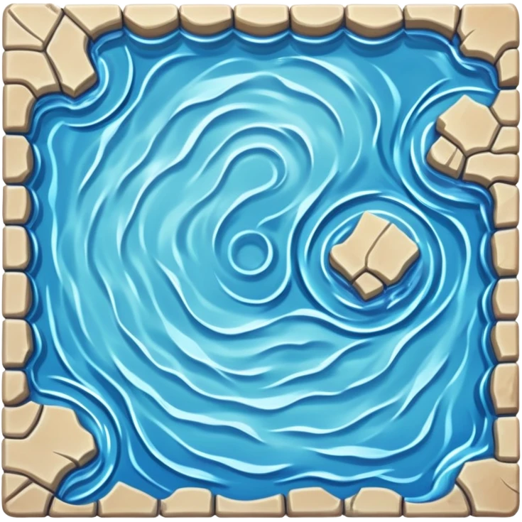 RPG water terrain tile top-down view emoji