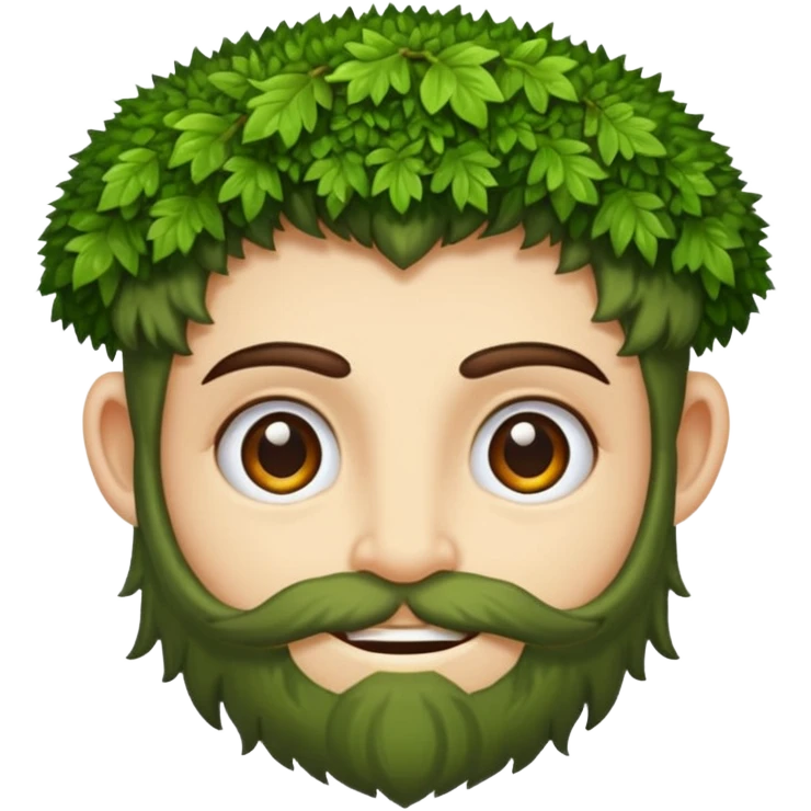 moss druid character eyebrow raise and half smile emoji