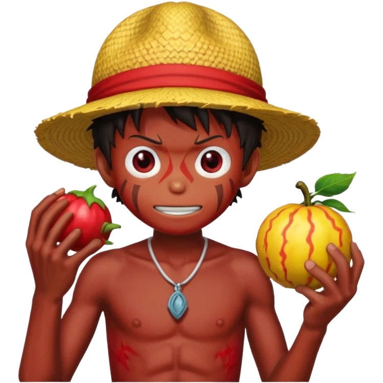 monkey D luffy et fruit du dragon emoji