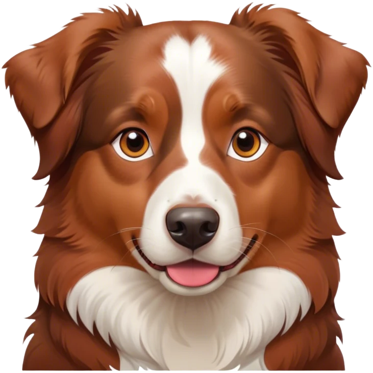 australian shepherd red-tri emoji