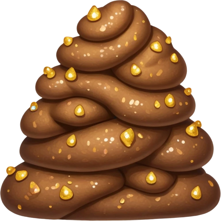 Sparkly poop  emoji