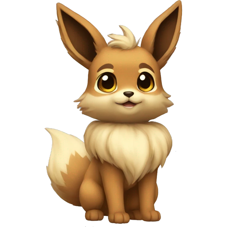 Chibi Eevee full body emoji