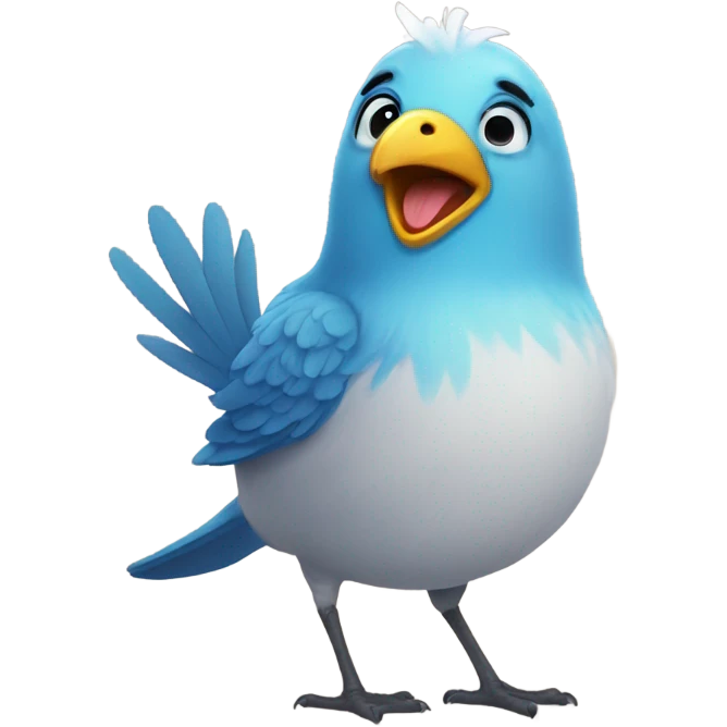 Happy happy happy bird emoji