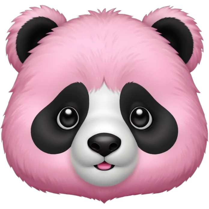 Pink cute panda emoji
