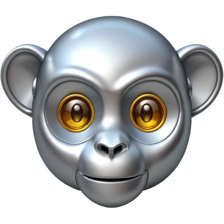 robot monkey head emoji