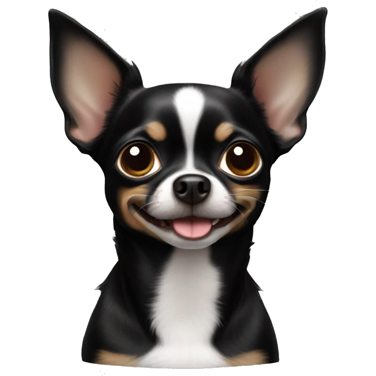 Black chihuahua  emoji