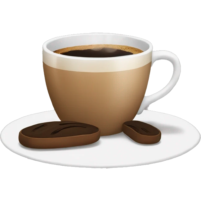 Cup of coffee with home slippers  emoji