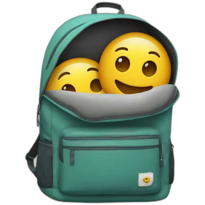 inside of a backpack emoji