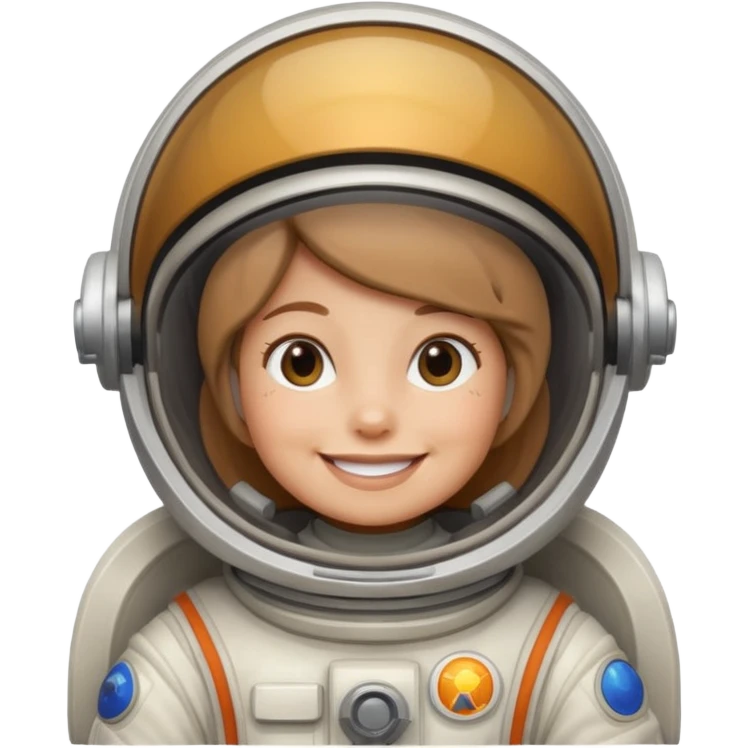 Sandy Cheeks from Spongebob, smiling, wearing her spacesuit emoji