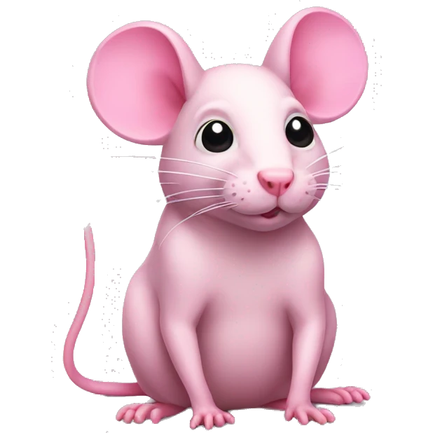 Pink rat emoji