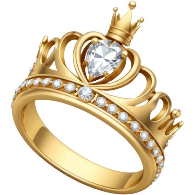 Aesthetic Engagement ring crown pose emoji