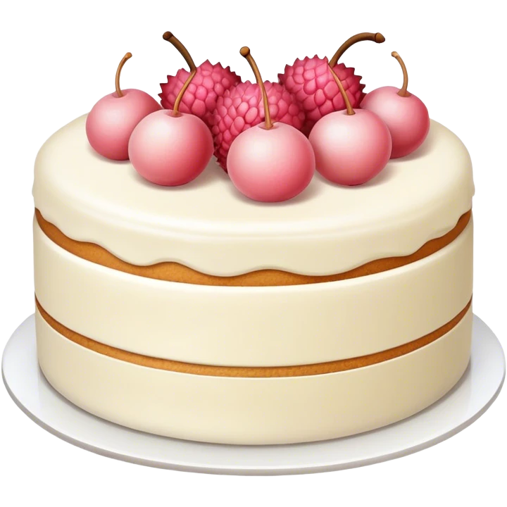 lychee cake emoji