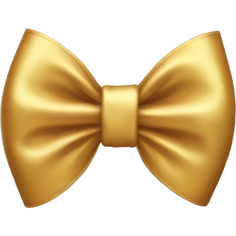 gold bow emoji