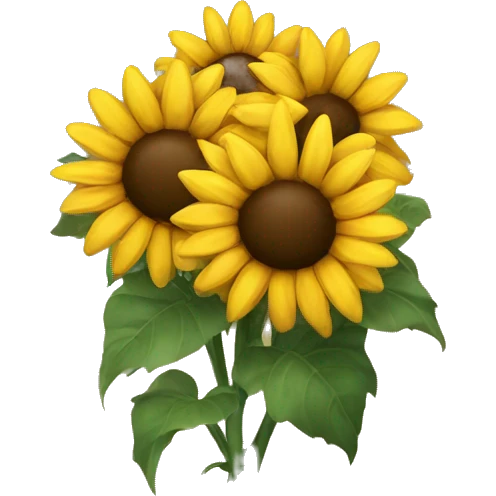 Bundle of sunflowers emoji