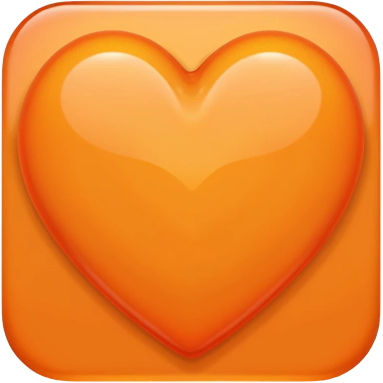 Orange heart emoji