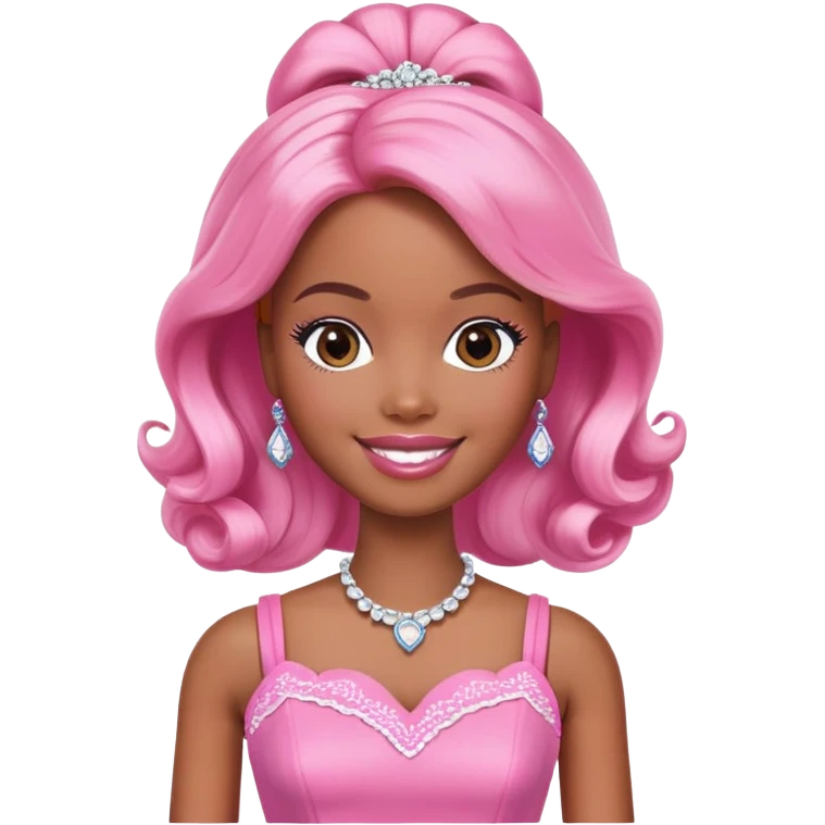 African American Barbie doll  emoji