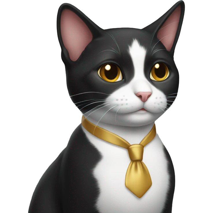 Tuxedo cat emoji