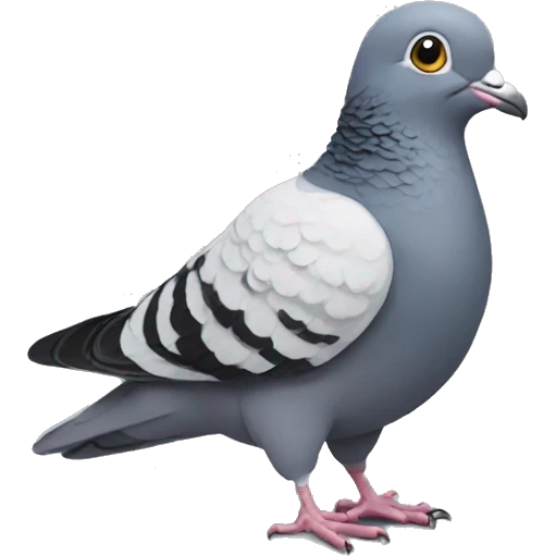 pigeon saying thank you emoji