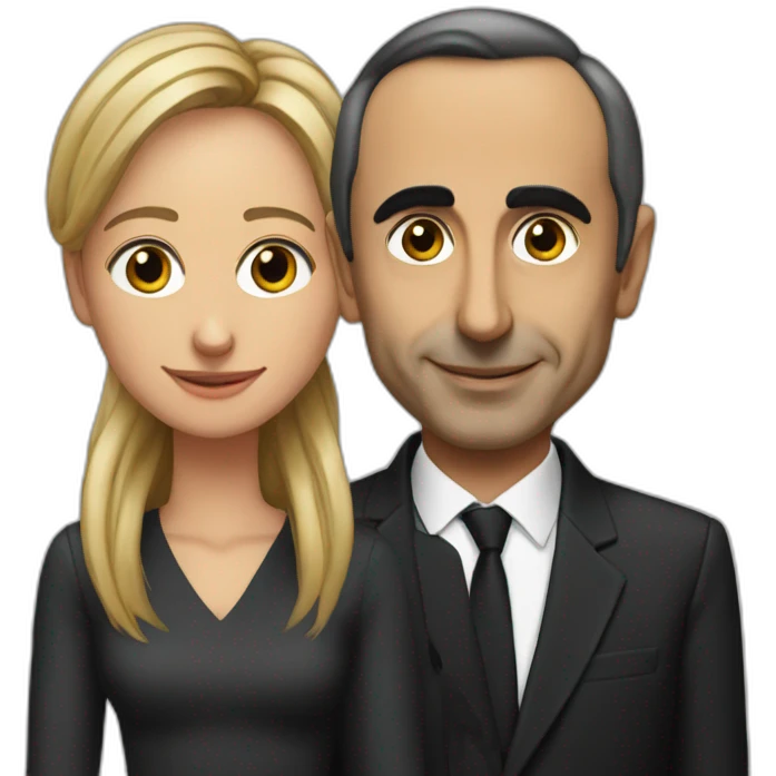 Eric Zemmour et son ami de couleur noir emoji