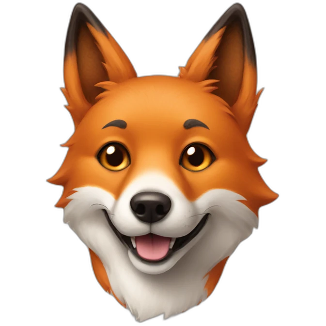 Fox and dog emoji