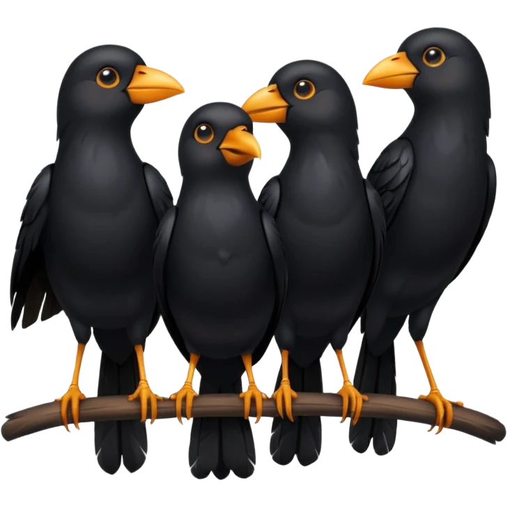 Black Birds emoji