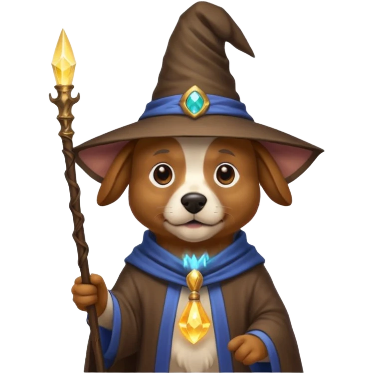 Dog wizard emoji