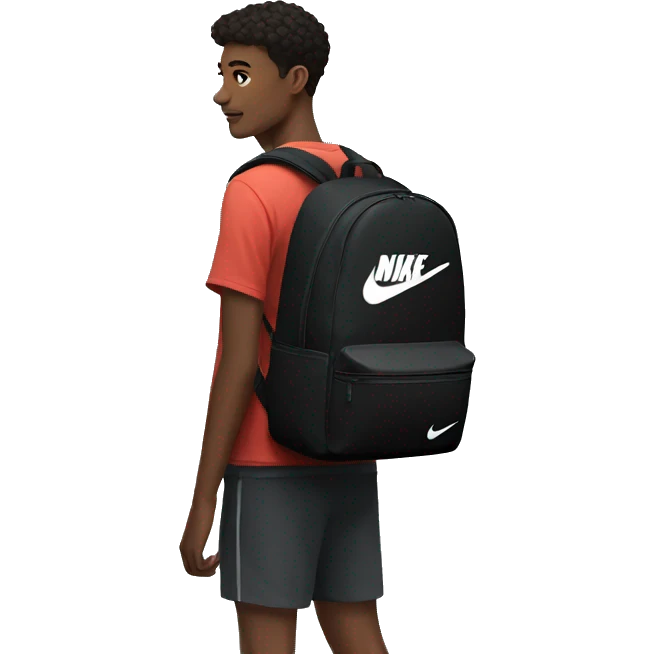 Nike bagpack black  emoji