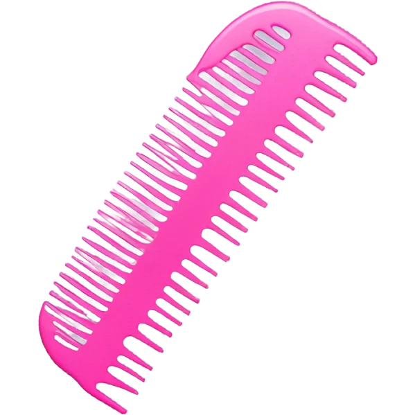 pink comb emoji