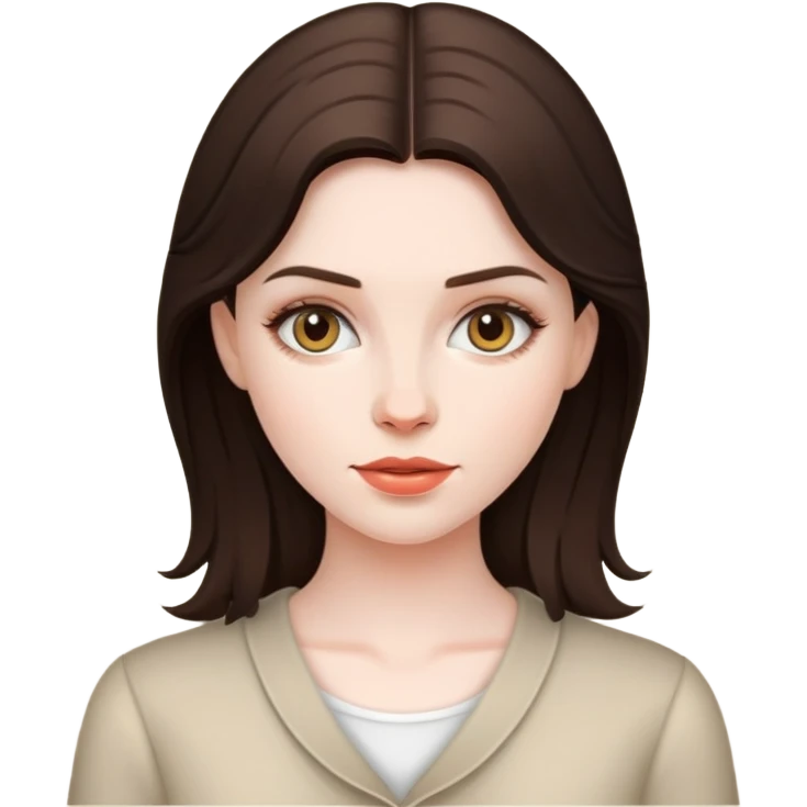 Голая брюнетка emoji