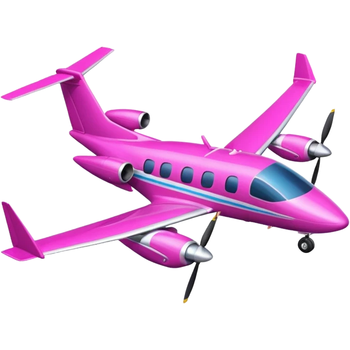 tiny pink (RGB: 220, 20, 120) turboprop aircraft emoji