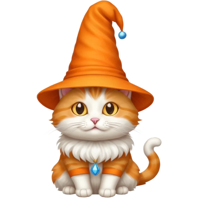 Cat in a magic hat emoji