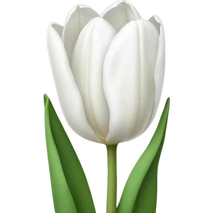 White tulips  emoji