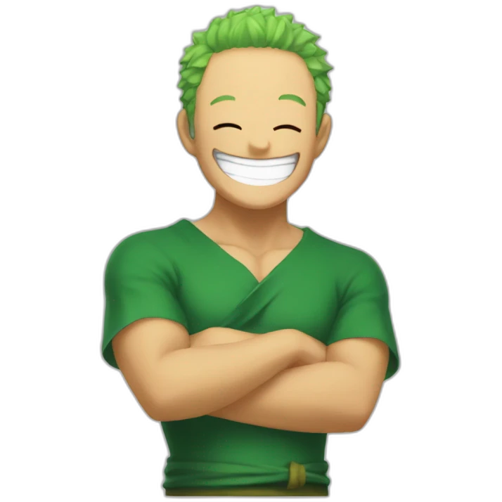 Zoro laughing emoji