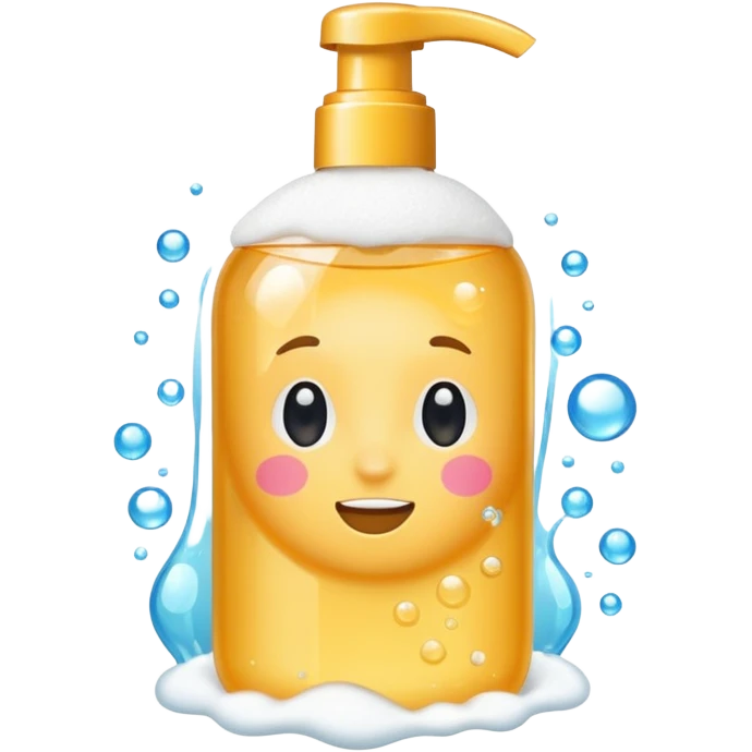 Shampoo for with foam emoji