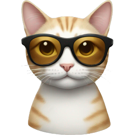 Cat with sunglasses emoji