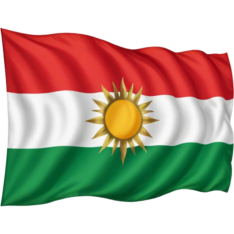 Kurdistan Flagg emoji