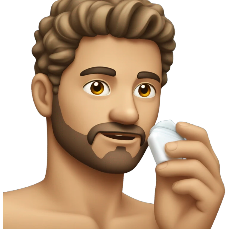 Man having skincare emoji